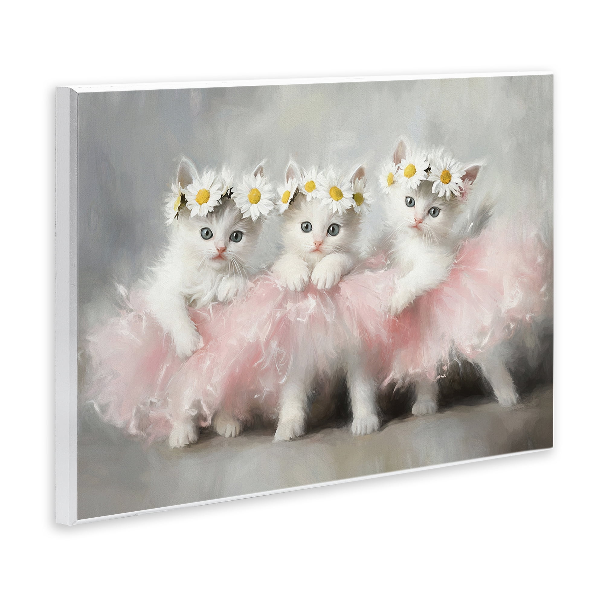 Stupell Industries Dancing Kittens in Tutus Wall Plaque Art, design by Tina LeCour