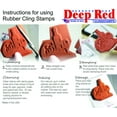 thumbnail image 3 of Deep Red Rubber Stamp  Vine Corner and Border Edge, 3 of 3