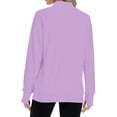 thumbnail image 4 of TARAINYA Women Mock Neck Pullover Sweatshirt Long Sleeve with Thumb Holes Casual Oversized Tops, 4 of 7