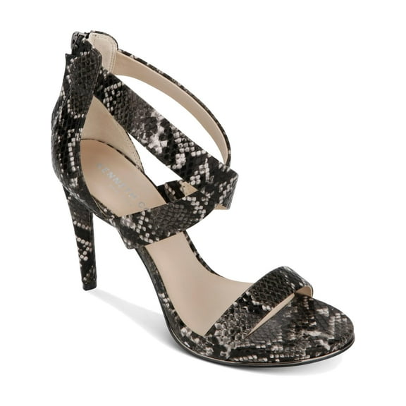 Kenneth Cole New York Womens Brooke Snake Print Cross Strappy Sandals