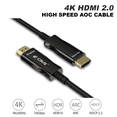 thumbnail image 7 of CBUS 30ft Fiber Optic HDMI Cable High-Speed AOC Active Optical Cable Compatible with Apple TV, Xbox One, PS5, PS4, UHD TV Projector - 18Gb/s 4K 60Hz 4:4:4 HDMI 2.0 HDCP 2.2, 7 of 7