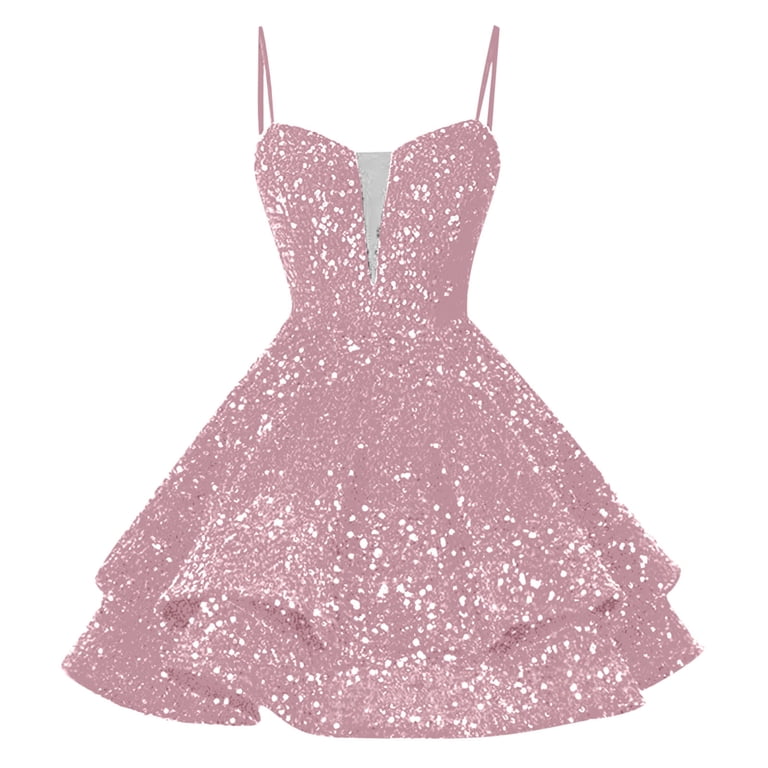 sequin tops and dresses Pink Pearl Embellished Strapless Midi Dress main image 0
