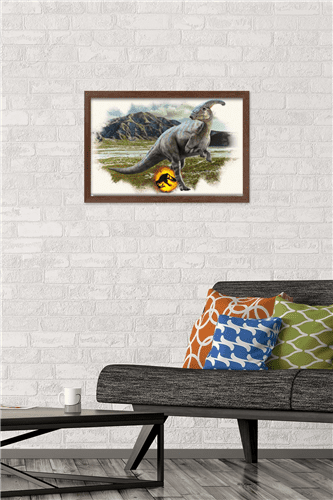 Jurassic World: Dominion - Parasaurolophus Focal Wall Poster, 14.725" x 22.375" Framed