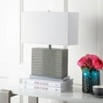 thumbnail image 4 of SAFAVIEH Delia 20.5 in. H Rectangular Faux Table Lamp, Faux Alligator, 4 of 6