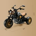 thumbnail image 6 of Bruce&Shark Kids Electric Motorcycle Ride On Toy, 3-Wheel Chopper, Dual Drive Battery Powered Motorbike for Kids 1-8 years Boys Girls, 6 of 10