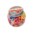thumbnail image 1 of Paquete de 100 gomas elásticas para el pelo, cintas gruesas, elásticas y suaves, sin costuras, para niñas, hombres y mujeres, 1 of 7