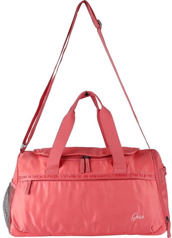 Gear Polyester 20 L Shine On Duffle Water Resistant Travel Duffle/Gym Duffel Bag With Shoe Pocket for Men/Women - Pink