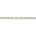 thumbnail image 2 of 925 Sterling Silver 3.5mm Fancy Diamond Cut Open Link Cable Chain w/ Lobster Clasp - 18", 2 of 5