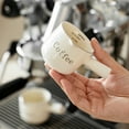 thumbnail image 6 of Ceramic Creamer With Double Measurement Indicators And Silver Trim Precise Pouring For Coffee Seasonings Elegant Deck, 6 of 8