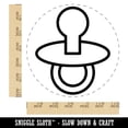thumbnail image 2 of Baby Pacifier Self-Inking Rubber Stamp Ink Stamper - Black Ink - Large 1-1/2 Inch, 2 of 7