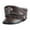 Dark Brown, variant on Unisex German Cap Man Genuine Leather Flat Top Hat Korean Fashion Mark Chain Punk Locomotive Casquette Male ,Durable Quality