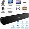 thumbnail image 3 of Surround Sound Bar 4 Speaker System Wireless Bluetooth Subwoofer TV Home Theater with Remote Control, 3 of 12