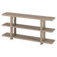 thumbnail image 4 of Henn&Hart 64"W Engineered Wood Console Table in Antiqued Gray Oak, 4 of 8