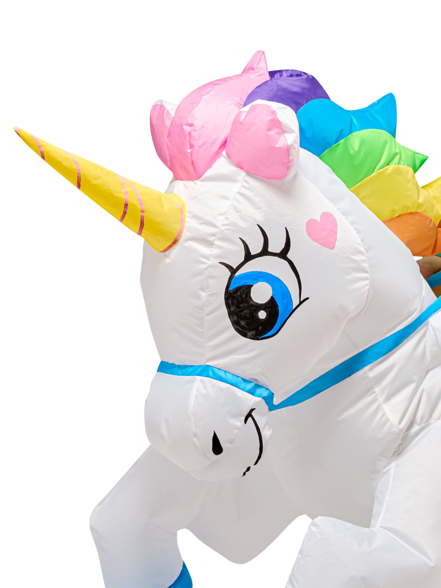 Rubies Unicorn Light Up Ride-On Inflatable Costume for Kids, Unisex