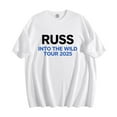 thumbnail image 2 of Russ Into The Wild Tour 2025 Cotton Tshirt Casual Short Sleeve Vintage Tops Tees, 2 of 4