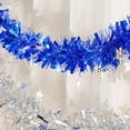thumbnail image 3 of Tinsel Garland,Christmas Tinsel Garland,Metallic Tinsel Twist Garland, Christmas Tree Decorations, Home Indoor Holiday Party Supplies,Shining Christmas(Green Star 6.6ft), 3 of 3