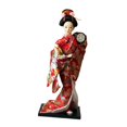 thumbnail image 1 of Muñeca kimono de geisha japonesa, adorno de escritorio de 12 pulgadas, artesanías étnicas populares Tambor, 1 of 9