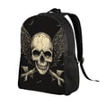 thumbnail image 2 of Cauagu Gothic Winged Skull Print Backpacks,Travel Daypack Casual Laptop Backpack Bookbag Fits 15 Inch Computer for Men Women, 2 of 8