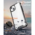 thumbnail image 4 of CaseBorne R Series Case for iPhone 14 / iPhone 13 Aluminum Frame Clear Backplate - Black, 4 of 5