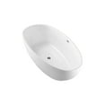 thumbnail image 2 of 63" Streamline N-380-63FSWH-FM Soaking Freestanding Tub and Tray With Internal Drain, 2 of 3