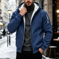 thumbnail image 5 of Enjoytime Fall Winter Hoodies for Men Long Sleeve Zip Up Jacket Fleece Lined Warm Soft Oversized Sweatshirt with Pocket, 5 of 8