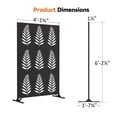 thumbnail image 3 of Modern Shade 4x6 FT Artistic Metal Privacy Screen - Tropic Rows, 3 of 7