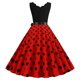 thumbnail image 3 of WILLBEST Vestidos de Algodon para Mujer Vestido Largo sin Mangas con Estampado de Lunares para Fiestas y Eventos Extra Grande, 3 of 3