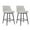 Off White, variant on Hassch Swivel Barstools Set of 2, Upholstered Counter Height Armless Chairs with Curved Backrest and Sturdy Metal Legs for Kitchen Island, Home Bar, or Dining Room (Blue)