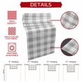 thumbnail image 5 of Grey Plaid Short Table Runner 36 Inches Long,Gradient Geometric Buffalo White Checkered Cotton Linen Table Runners Dresser Scarves,Tabletop Scarf Furniture Cover for Home Dinner Party Decor 13"x36", 5 of 8