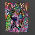 thumbnail image 2 of Colorful Beagle | Dogs Love You | Dean Russo Art Animal Lover Men's T-Shirt, Charcoal, XX-Large, 2 of 6