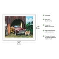 thumbnail image 2 of Surf Animal - Retro Woodie Car with Surfboards - From an Original Color Painting by Scott Westmoreland - Fine Art Rolled Canvas Print 20in x 26in, 2 of 4