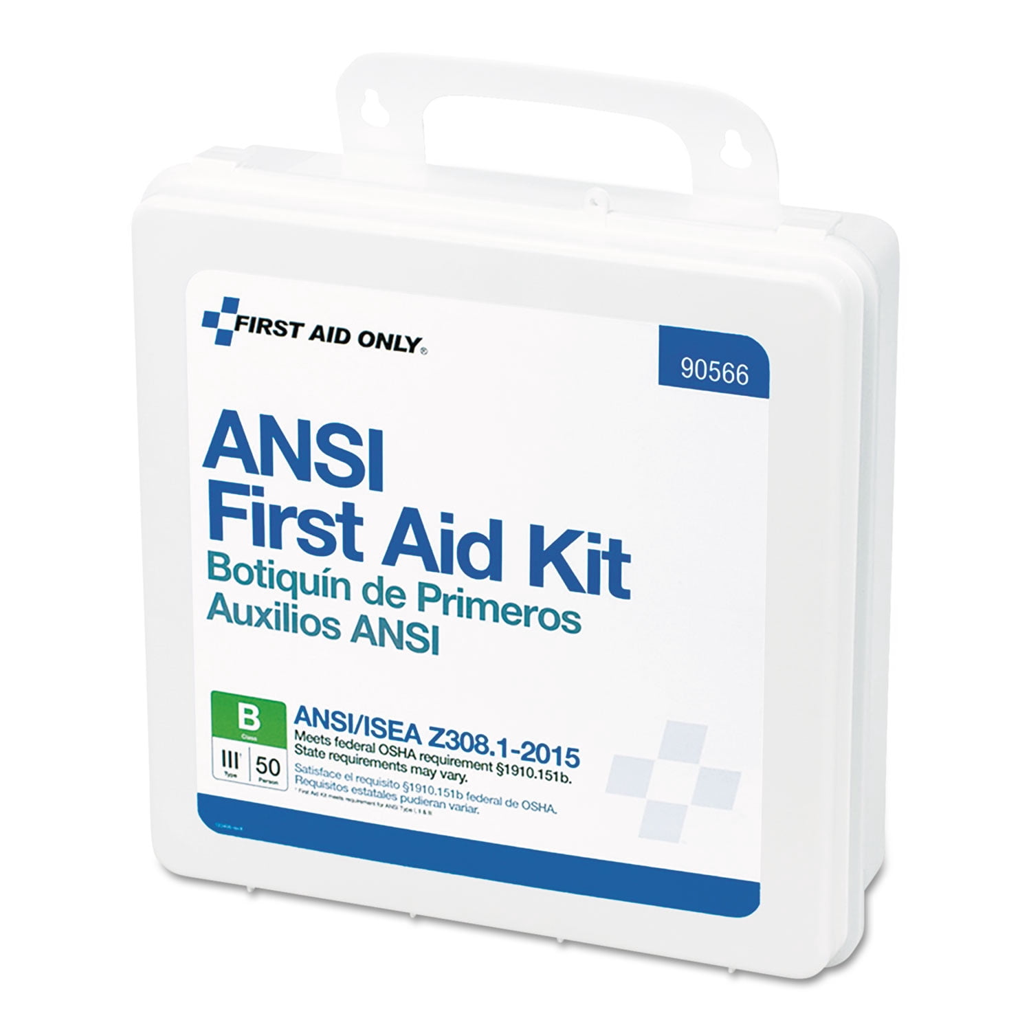 First Aid Only ANSI 2015 Compliant Class B Type III First Aid Kit for 50 People, 199 Pieces