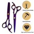 thumbnail image 3 of OUSITAID Hair Cutting Scissors，10 Pcs Hair Scissors Professional with Thinning Scissors  Comb  Cape and Cli, 3 of 5