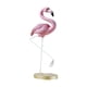 thumbnail image 2 of Escultura de pájaro, figura de jardín, flamenco, estatua de resina para el hogar con soporte de metal para 10x10x25cm, 2 of 9