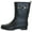 Black, variant on Shiny Ice Cream Printed Jelly Mid Calf Women Rain Boot