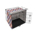 thumbnail image 6 of Tropical Dog Crate Cover, Pineapples with Big Colorful Leafy Hawaii Motifs on the Background, Easy to Use Pet Kennel Cover Small Dogs Puppies Kittens, 7 Sizes, Dark Indigo Multicolor, by Ambesonne, 6 of 6