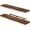 Rustic Brown, variant on Wood Floating Shelves for Wall, 47" Long Heavy Duty Wall Mounted Shelves for Living Room, Bedroom, Bathroom and Kitchen, Wall Shelves for Storage, Books, Room Decor (Rustic Brown, Set of 2)