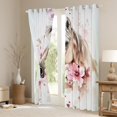 thumbnail image 3 of Homewish Western Horse Black Out Curtains for Teens Boys Girls,Farmhouse Animal Curtains Pack of 2 (42x63 Each),Chic Pink Flowers Bedroom Curtains,Breathable Home Decor, 3 of 6