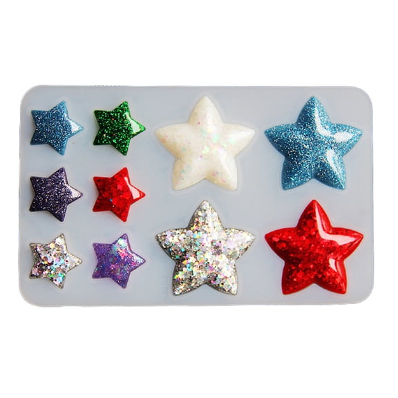 Jelly Star Epoxy Resin Mold Large Silicone Molds Handmade Pendant Jewelry Making Ornaments Crafts