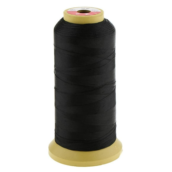 Carrete de Hilo Colcomx para Extensiones de Pelo Negro Hilo de Coser del Pelo