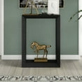 thumbnail image 3 of Evelyn&Zoe Modern Farmhouse 22" Wide Black Grain Console Table, 3 of 7