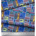 thumbnail image 2 of Soimoi Cotton Voile Fabric Scissor,Buttons & Machine Sewing Print Fabric by The Yard 56 Inch Wide, 2 of 3