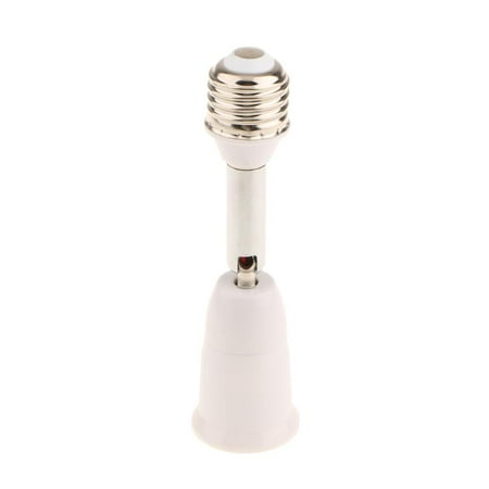 

E26 to E26 Light Socket Extender 5.12 Inch Extension Adjustable 360 degree Rotating 110G220V Medium Screw Converter Socket Extender