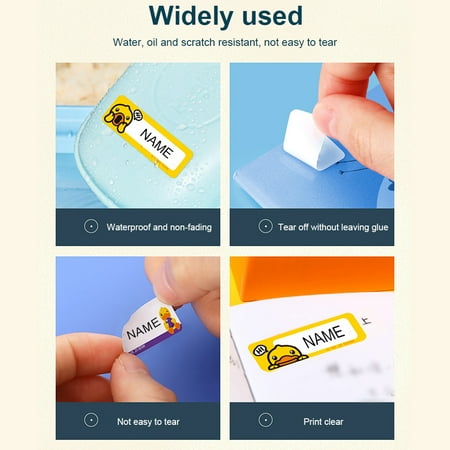 Mini Portable Labels Ink-less Printer Thermal Bluetooth-compatible Wireless Pocket Picture Sign Mobile Printing for Household Kitchen Black