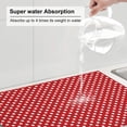thumbnail image 5 of Gaeub Red Polka Dot Print Dish Drying Mats For Kitchen Counter, Kitchen Drying Mat, Large Dish Drying Pad for Kitchen Counter, Microfiber Dish Drying Mat for Sinks, Drainer Mats, 18x24in, 5 of 7