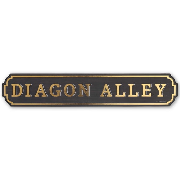 Decoración de pared de madera de Harry Potter Diagon Alley, 16 x 3 cm, Open Road