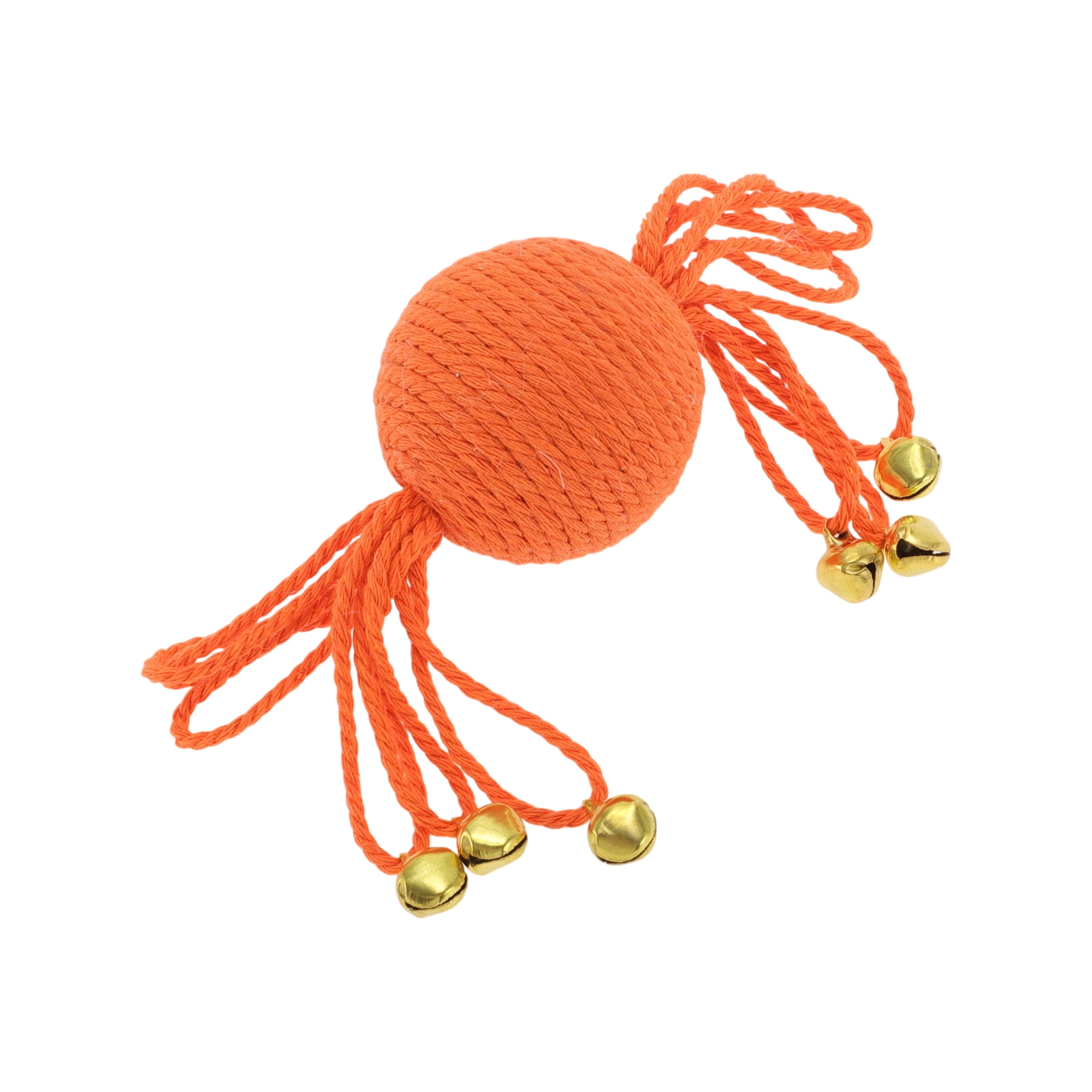 Unique Bargains Playing Ball with Bell for Cat Indoor Orange