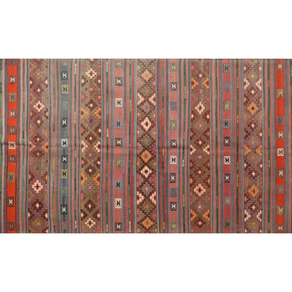Ahgly Company Indoor Rectangle Traditional Dark Almond Brown Southwestern Area Rugs, 5' x 8'