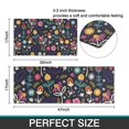 thumbnail image 7 of Pioneer Flower Floral Print Pattern Kitchen Rugs Sets Of 2,Anti Fatigue Kitchen Mat Rugs Non Slip Washable,Decorative Kitchen Floor Mats for Kitchen,Sink,Laundry,17"x30"+17"x47", 7 of 7