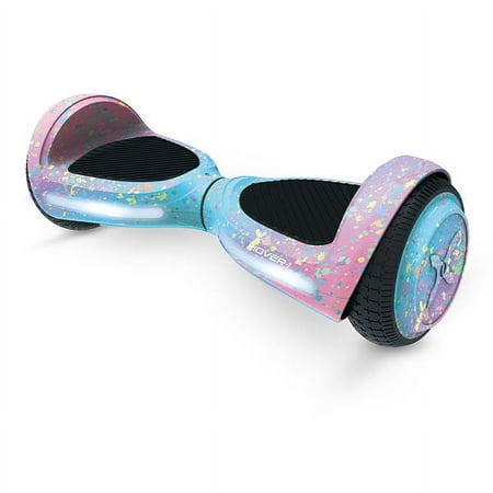 Hover-1 My First Hoverboard for Children, 80 lbs Max Weight, LED Headlights, Pink Splatter